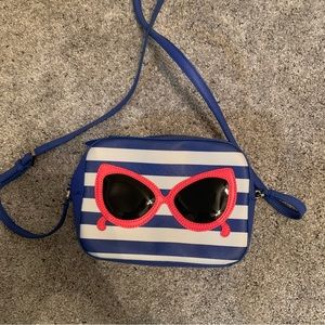 Kate Spade sunglasses striped purse
